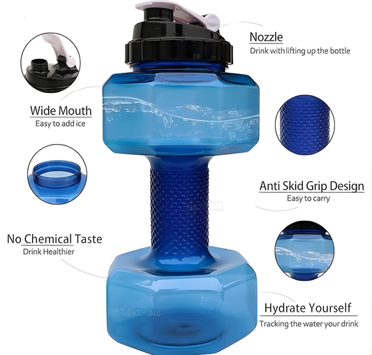 LORDEX - Dumbbell Shape Water Bottle